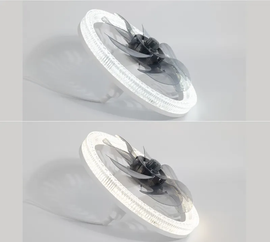 Ventilateur de Plafond intérieur doté d'une lampe Led avec télécommande