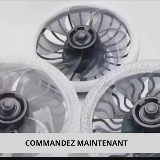 Ventilateur de Plafond intérieur doté d'une lampe Led avec télécommande